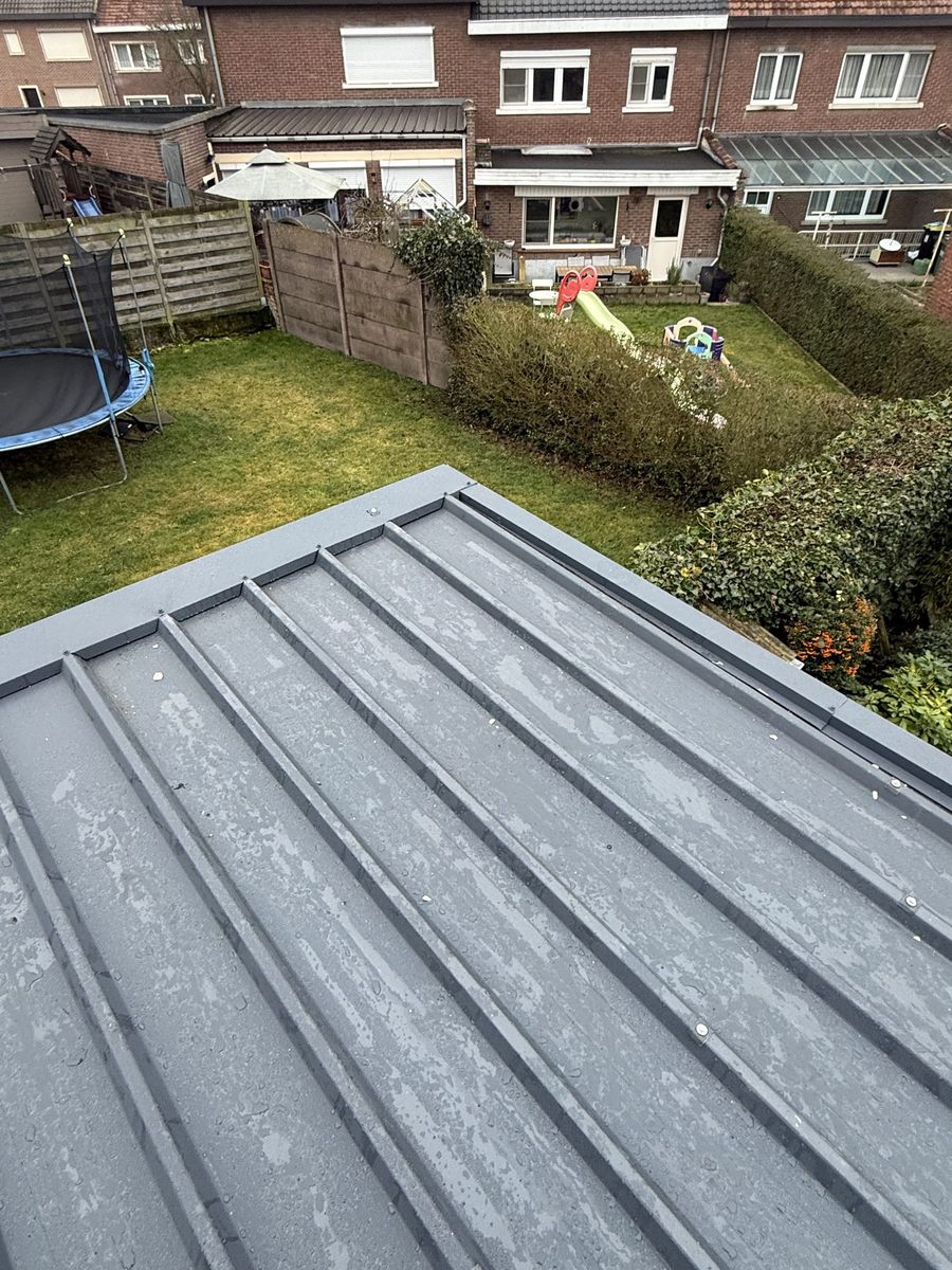 Toiture panneaux ECCO avec finitions bordures — avant travaux